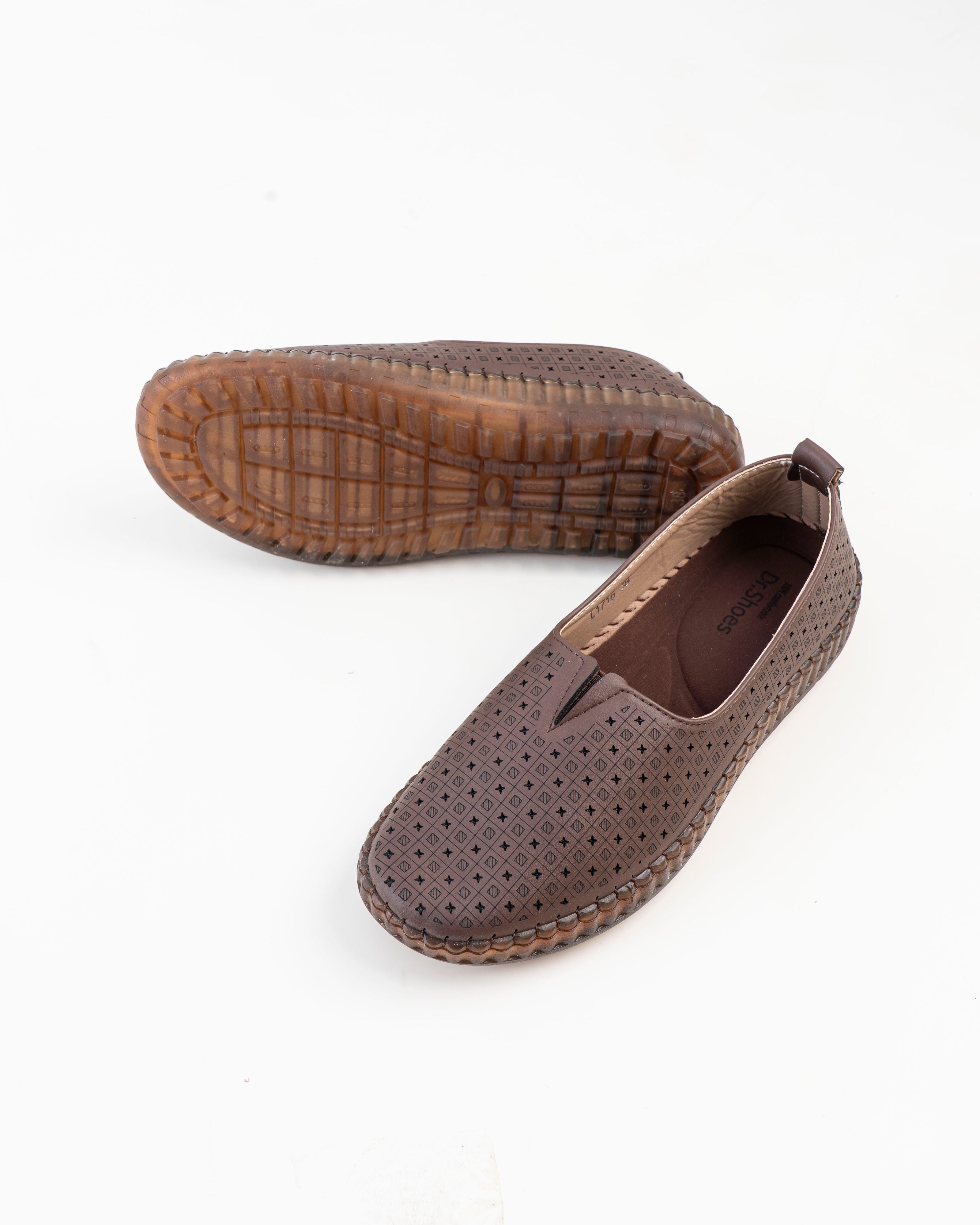 Dr. Shoes Ladies Loafer Flat - Coffee