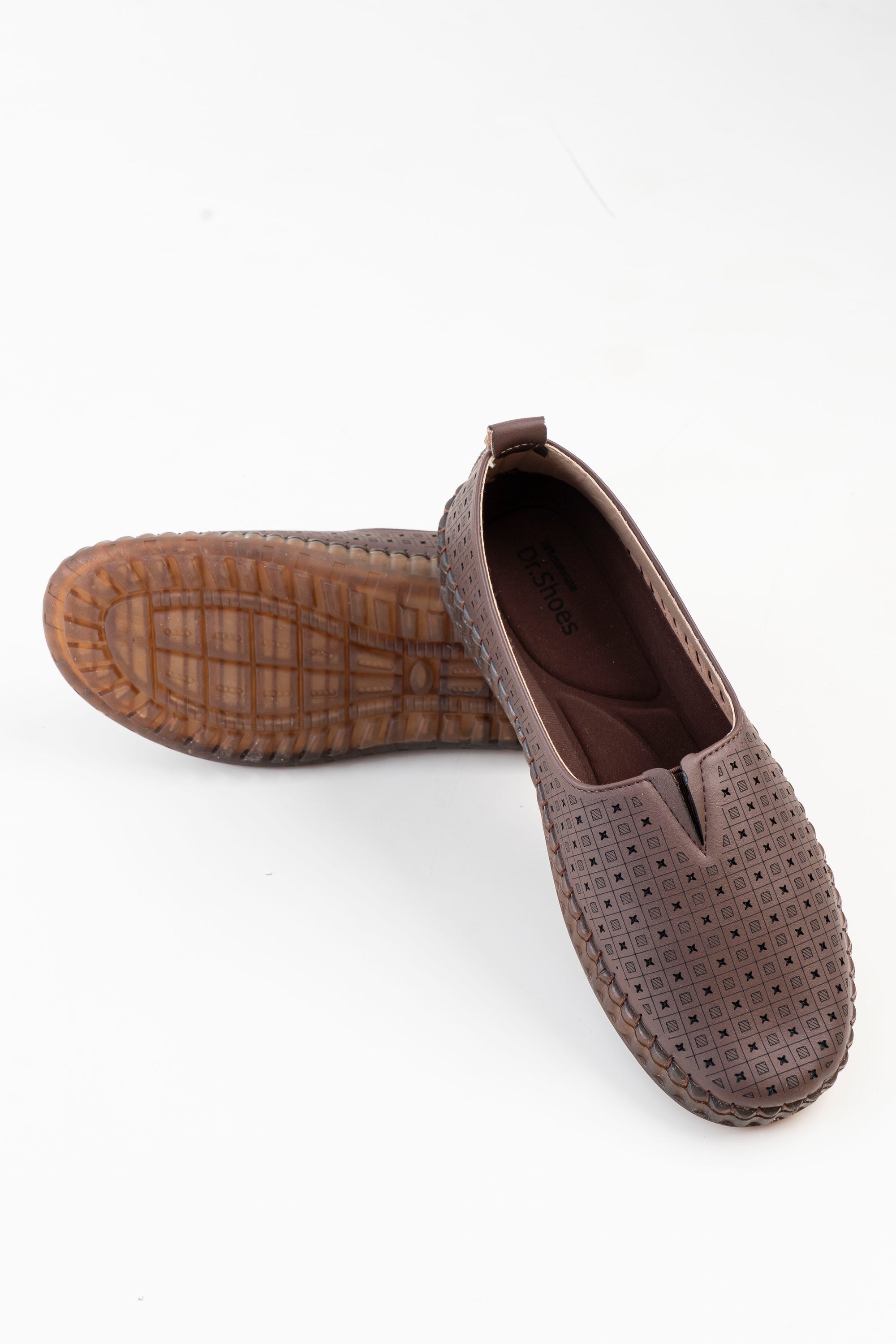 Dr. Shoes Ladies Loafer Flat - Coffee