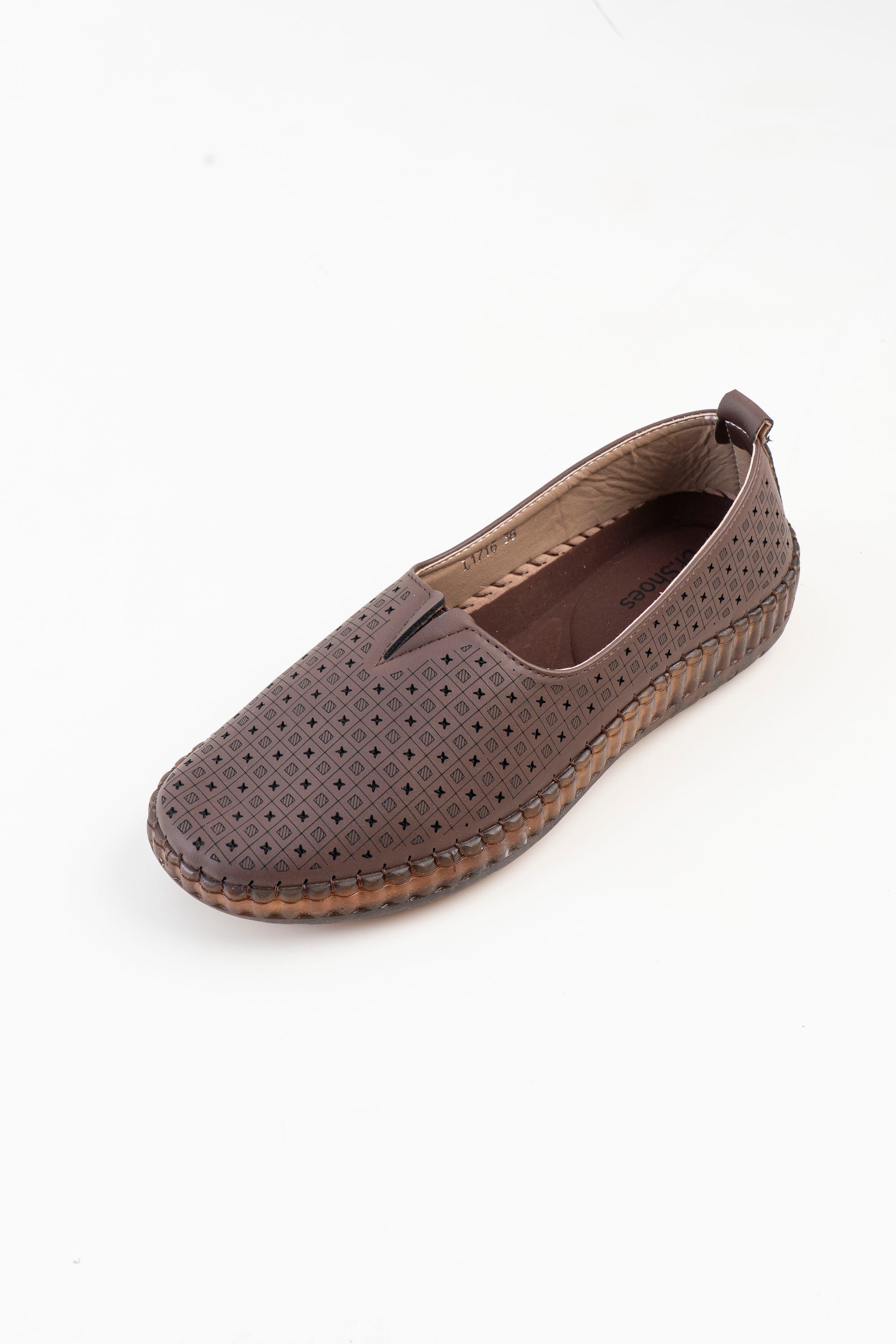 Dr. Shoes Ladies Loafer Flat - Coffee