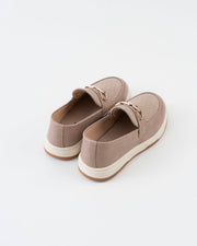 Woven Texture Horsebit Loafer Kids Boys - Khaki