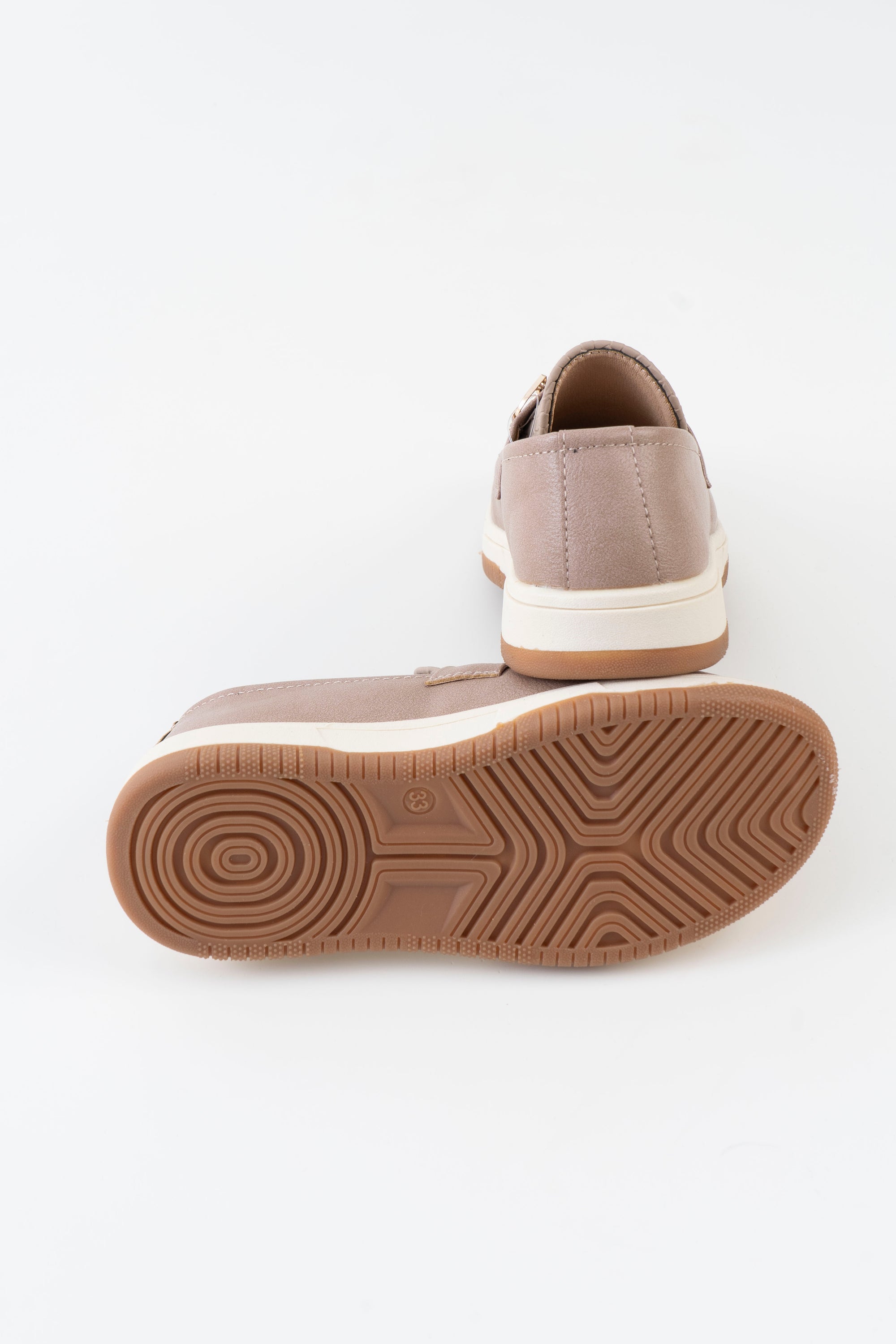 Woven Texture Horsebit Loafer Kids Boys - Khaki
