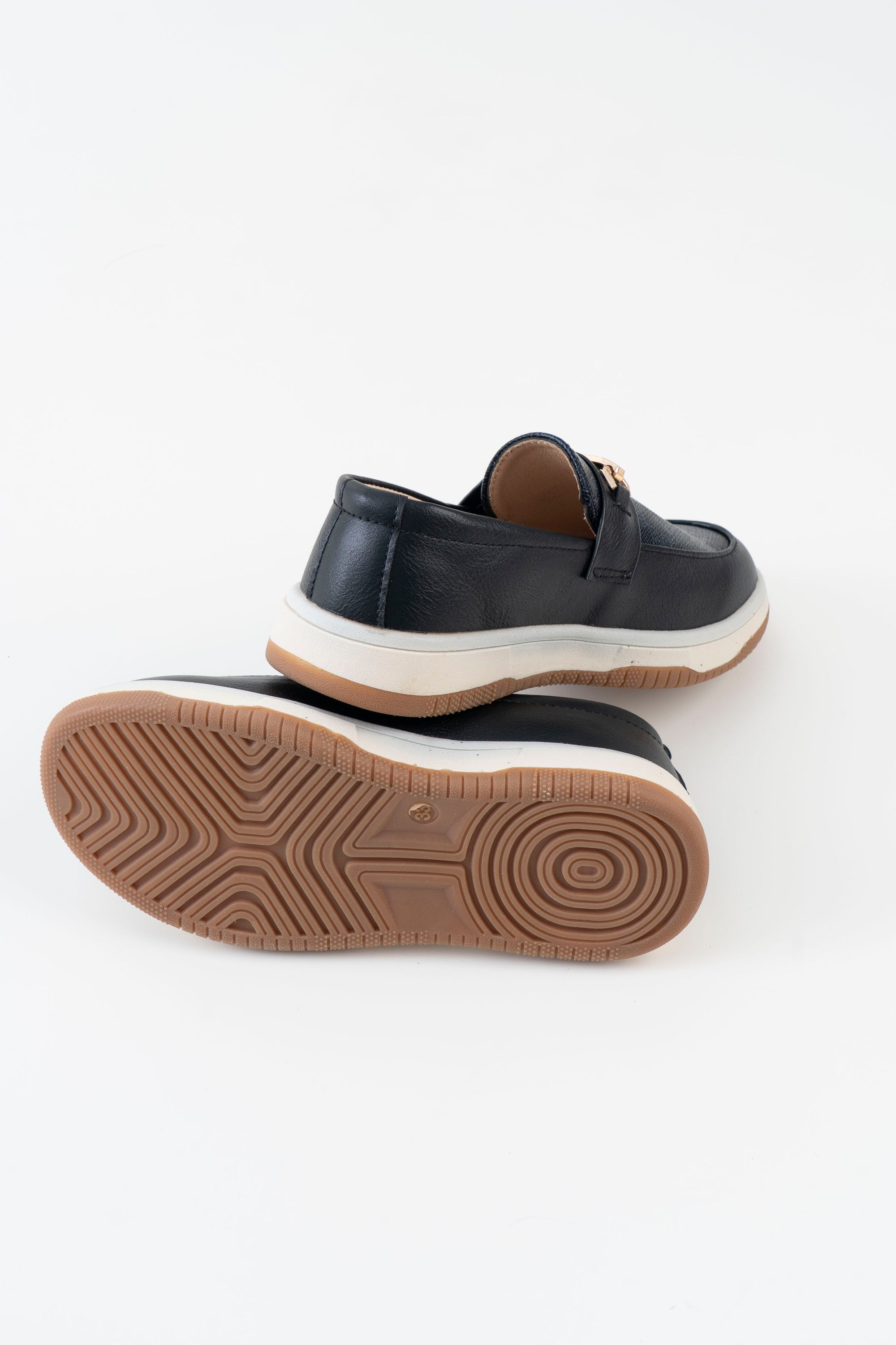 Monogram Horsebit Loafer Kids Boys - Black Navy