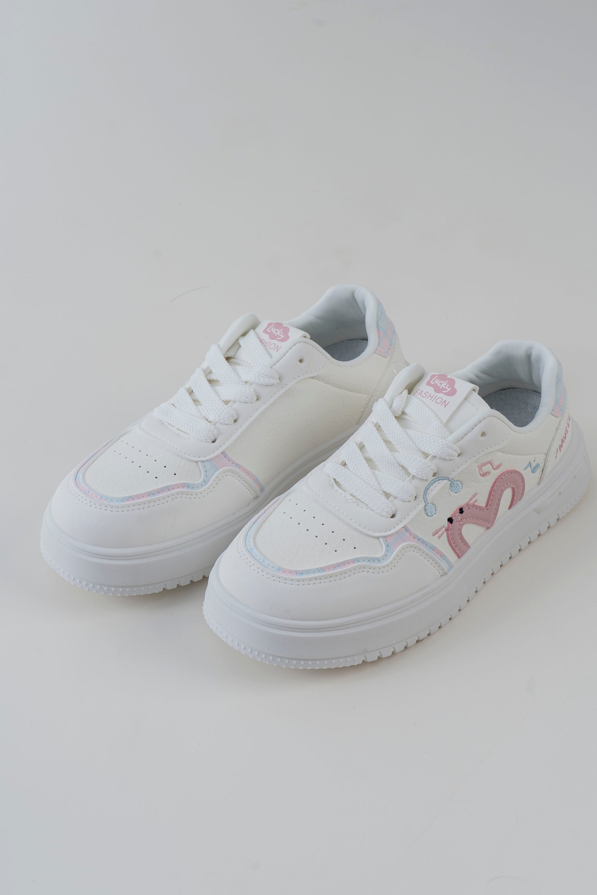 Music Dino Platform Sneaker - Pink