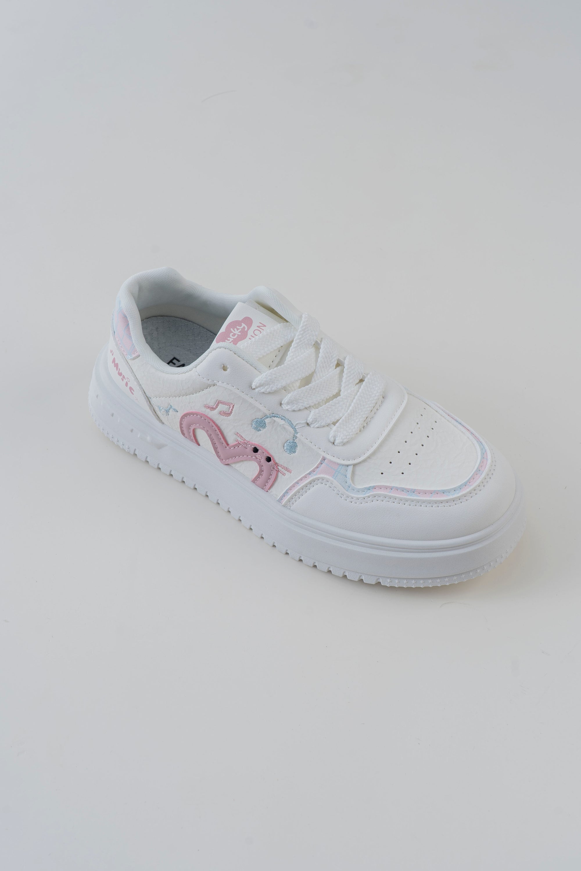 Music Dino Platform Sneaker - Pink