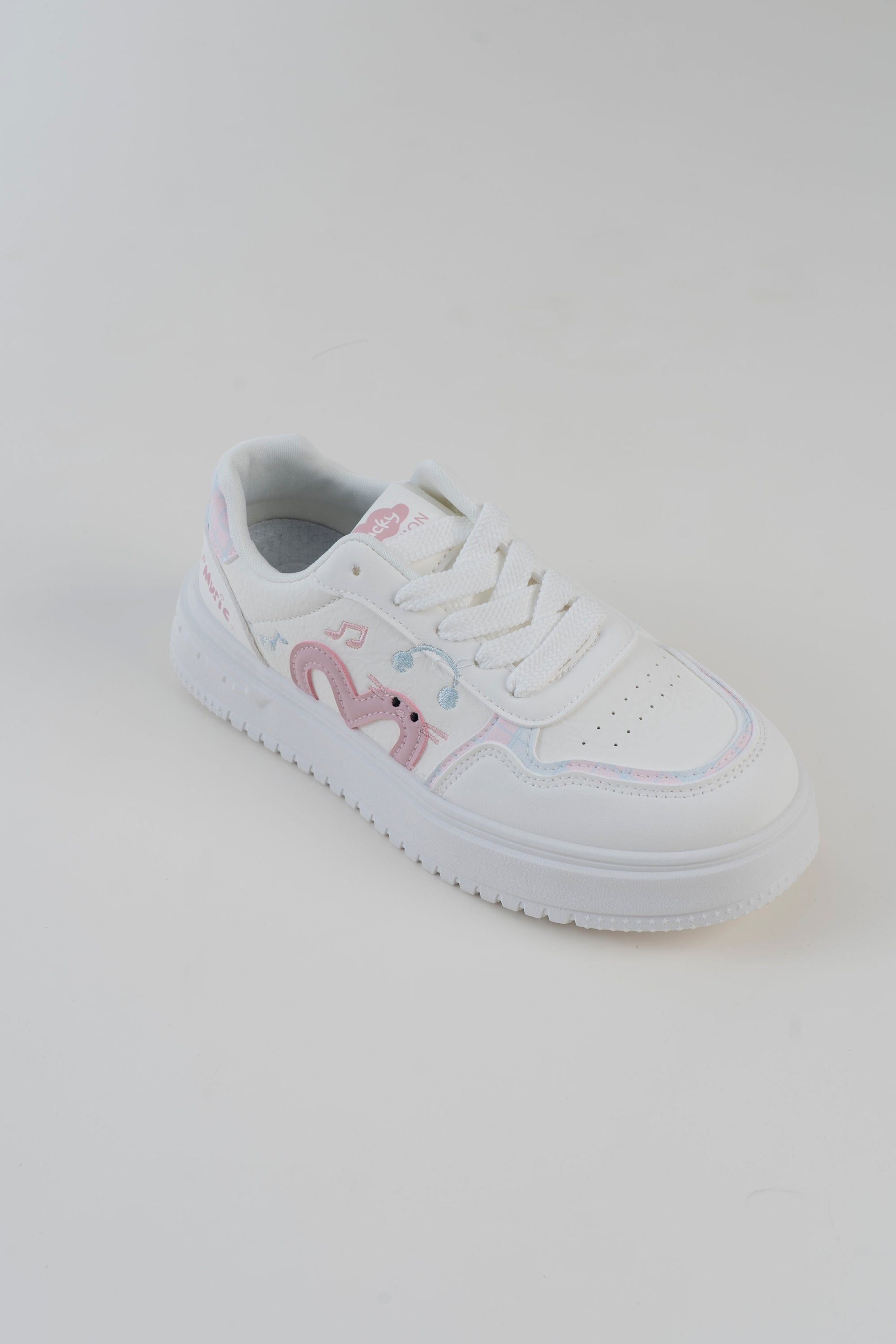 Music Dino Platform Sneaker - Pink