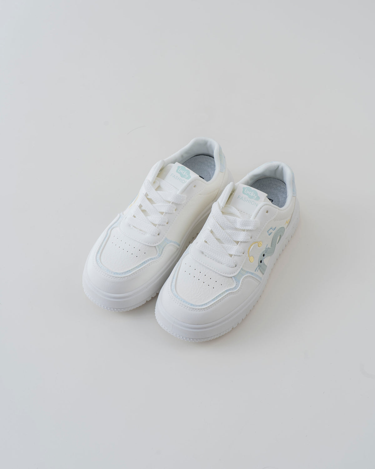 Music Dino Platform Sneaker - White