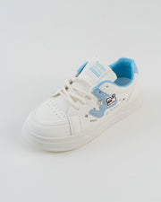 Cartoon Print Platform Sneaker - Blue