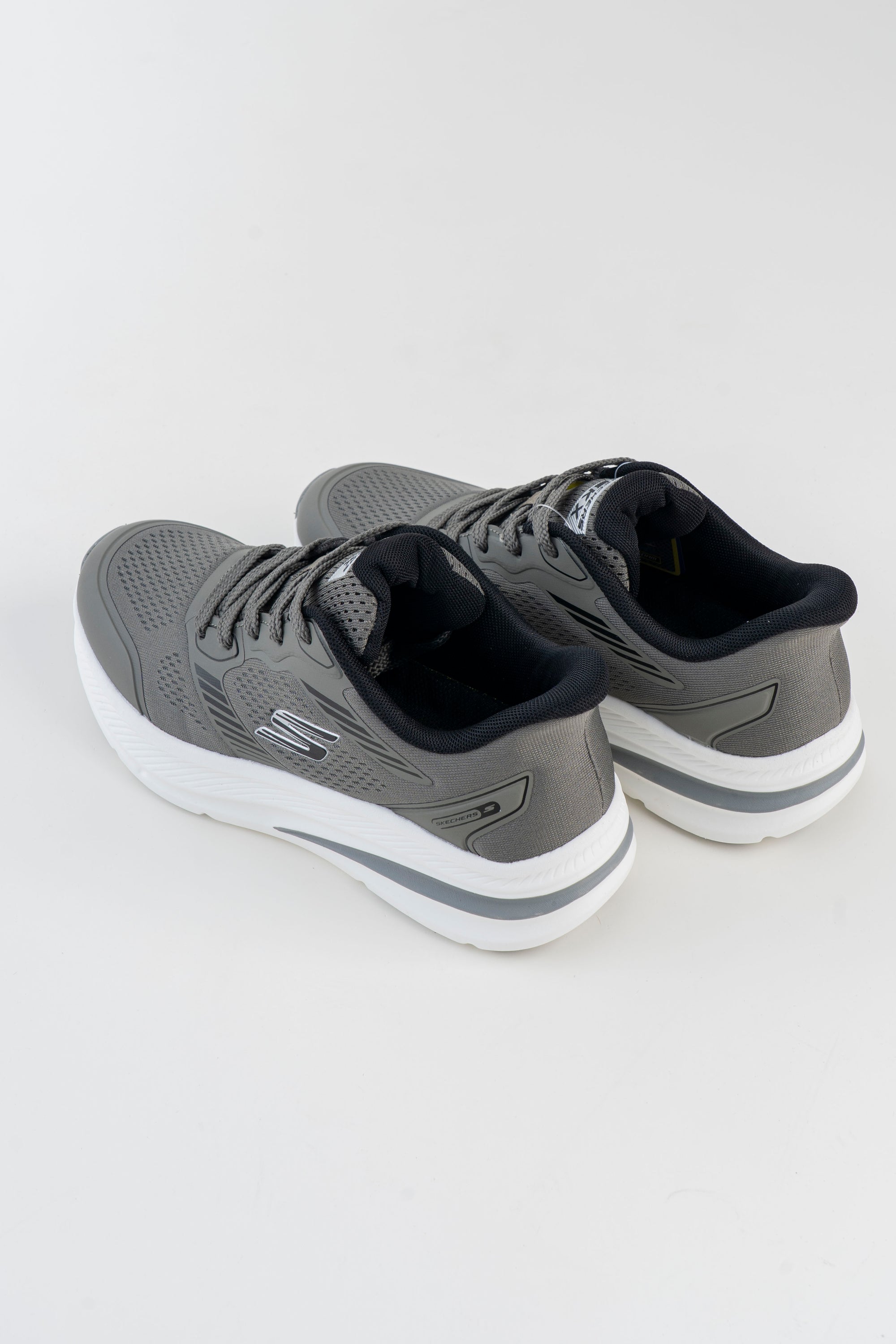 Men's Skechers Charcoal Grey Lace-Up Sneakers