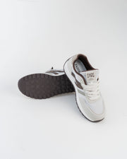 Men's White & Grey Sneakers with Dark Accents