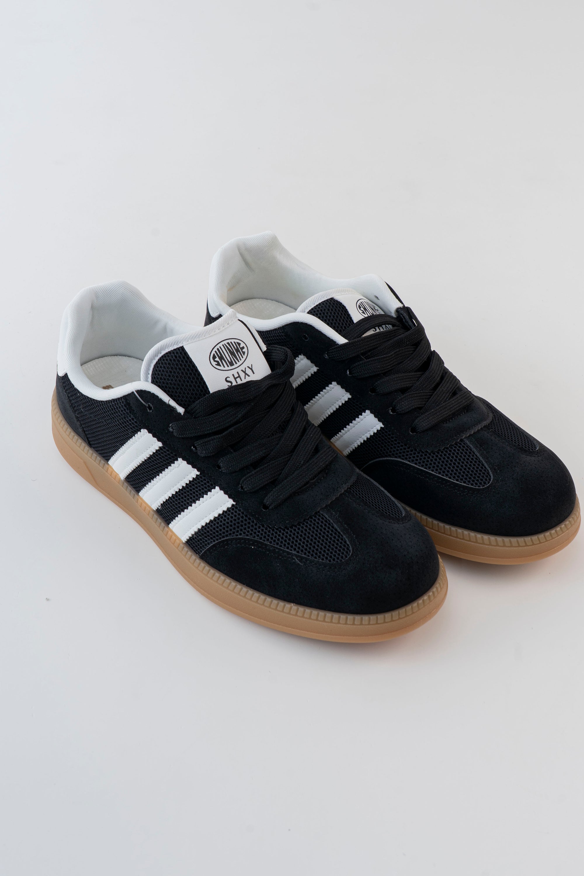 Men's Black Stripe Sneakers