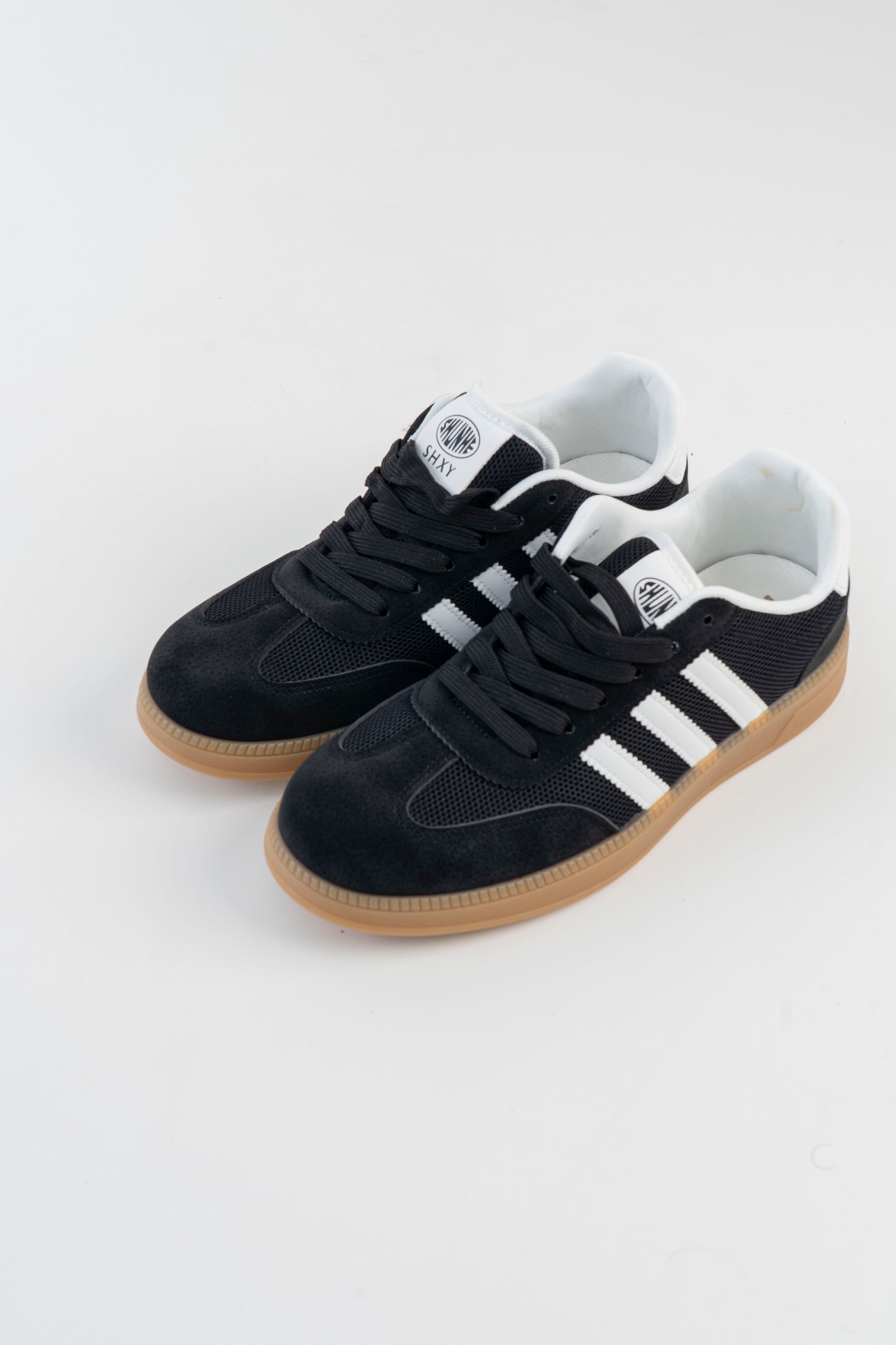 Men's Black Stripe Sneakers
