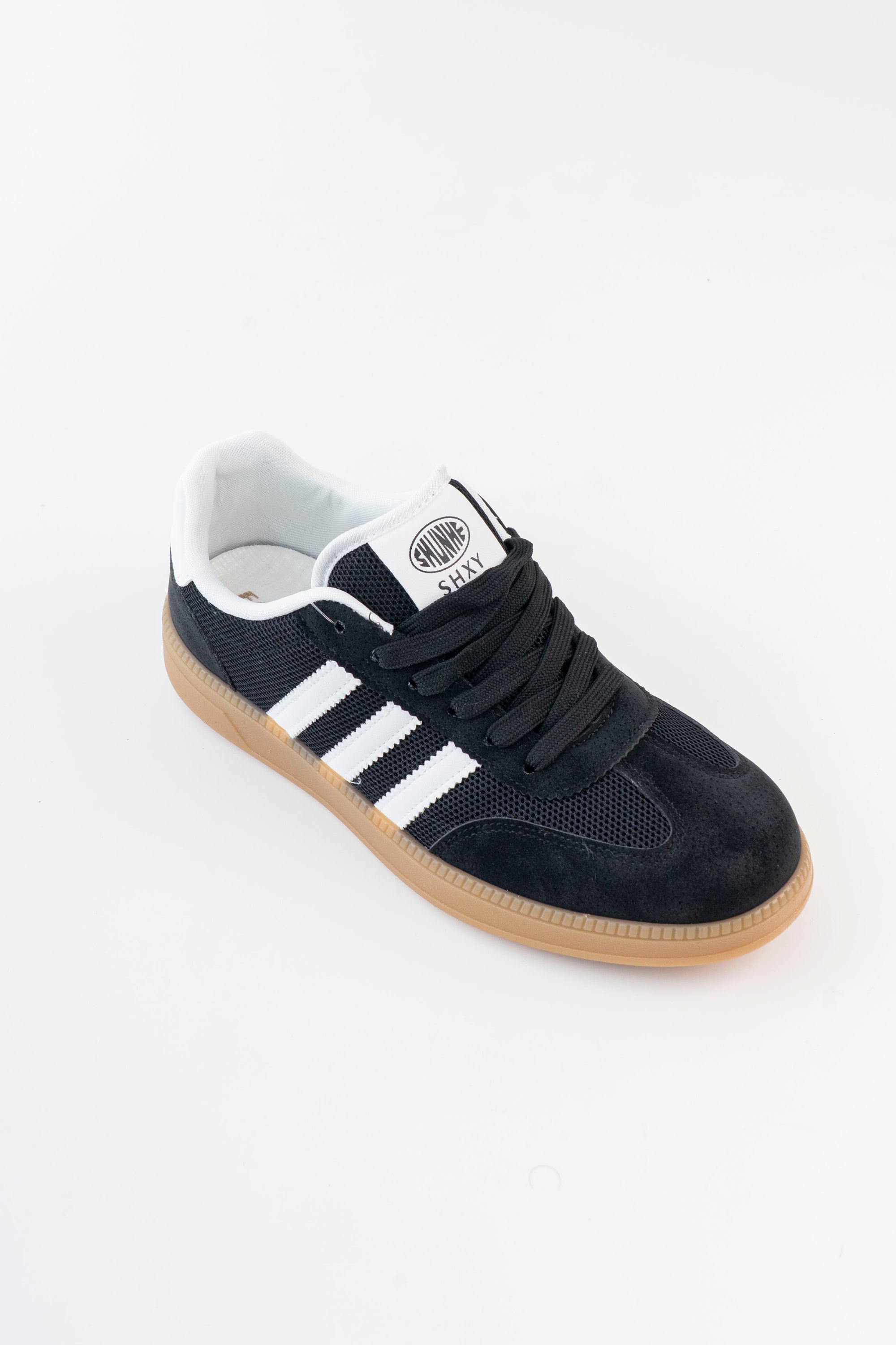 Men's Black Stripe Sneakers