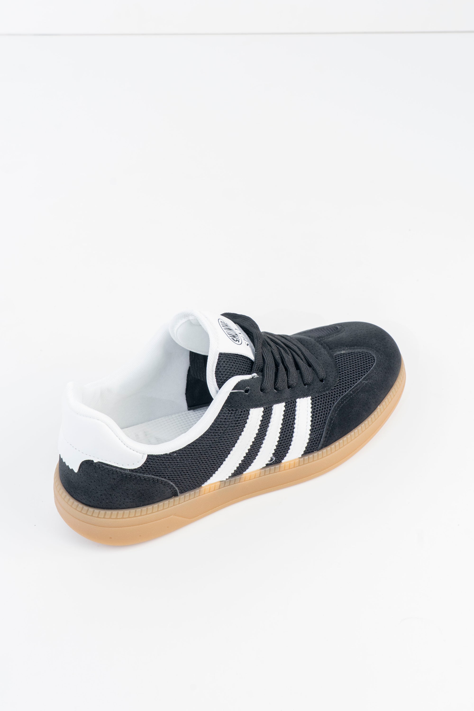 Men's Black Stripe Sneakers