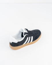 Men's Black Stripe Sneakers