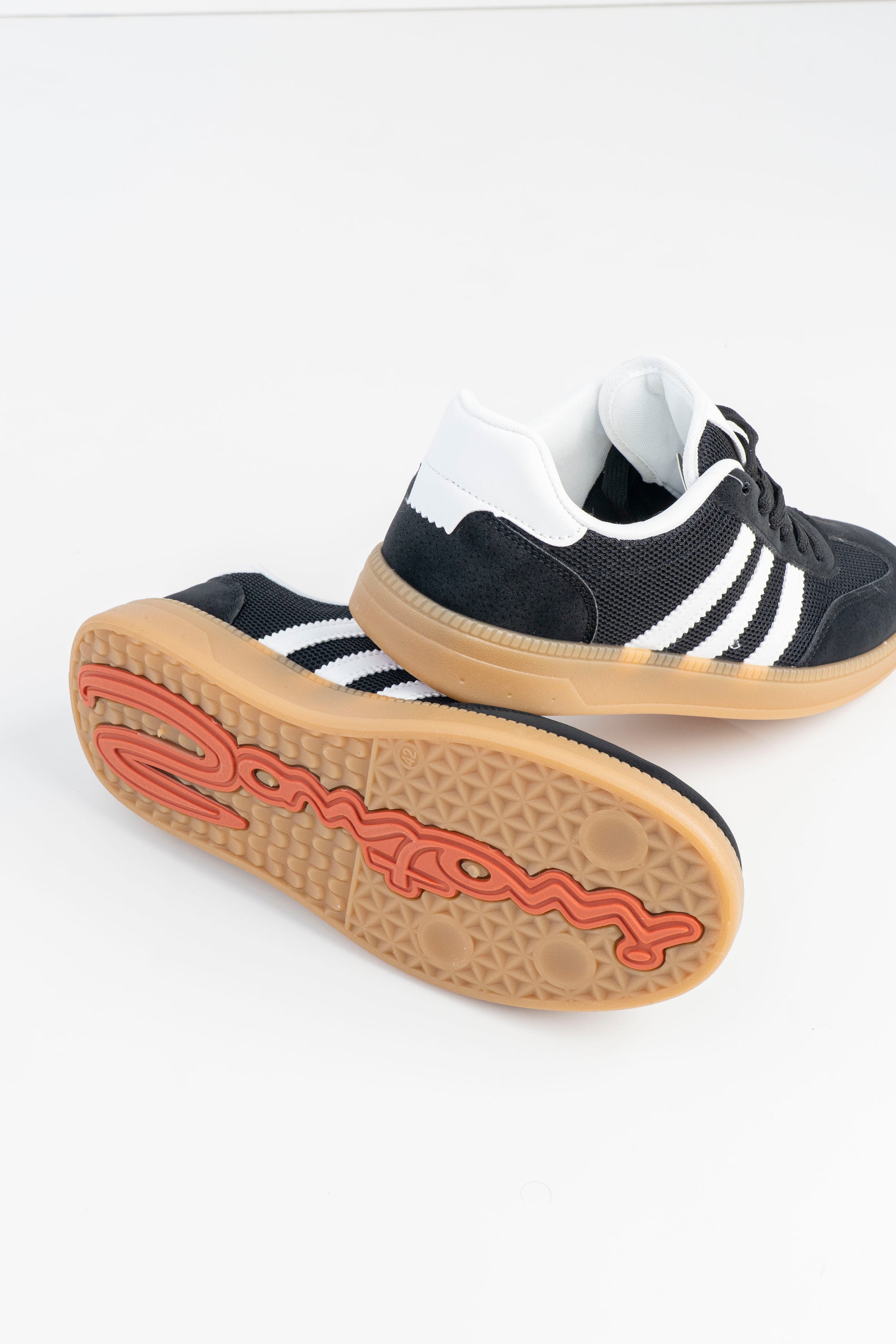 Men's Black Stripe Sneakers