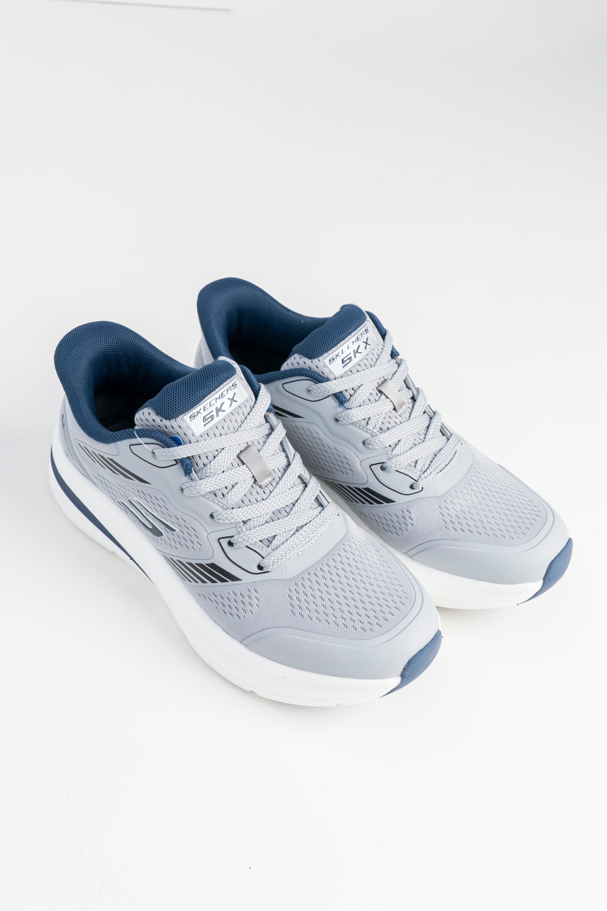 Men's Skechers Grey & Navy Sneakers