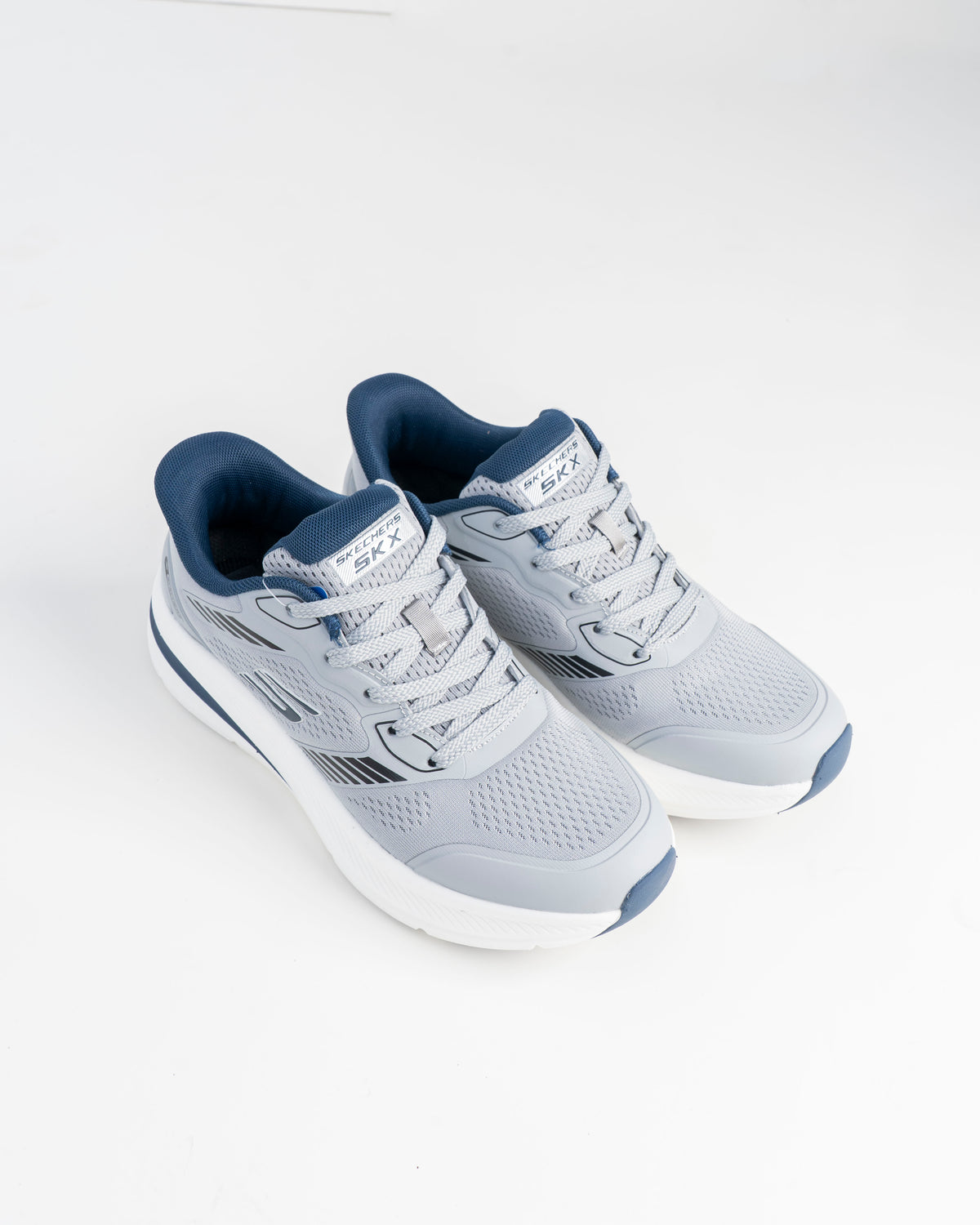 Men's Skechers Grey & Navy Sneakers