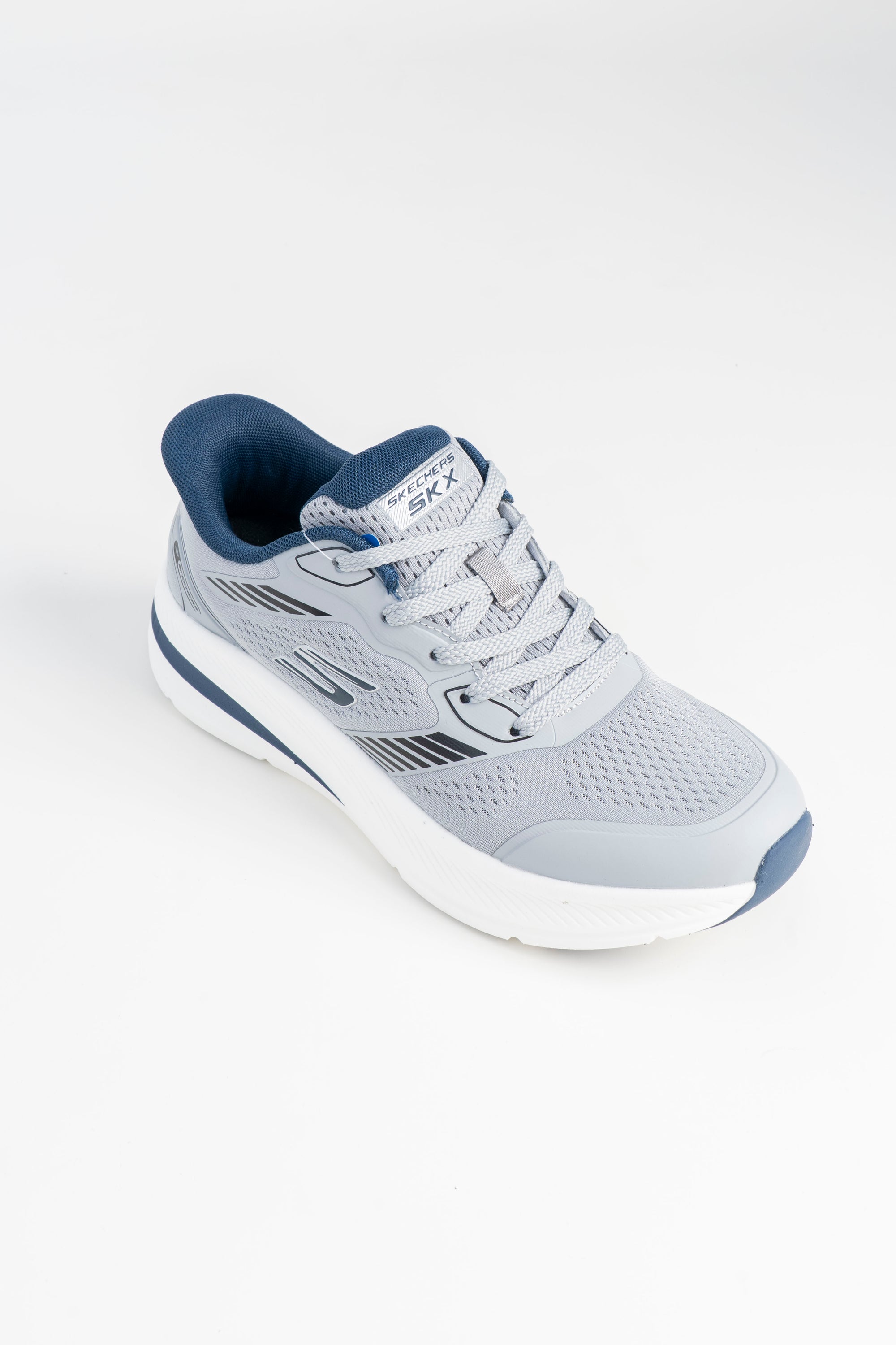Men's Skechers Grey & Navy Sneakers