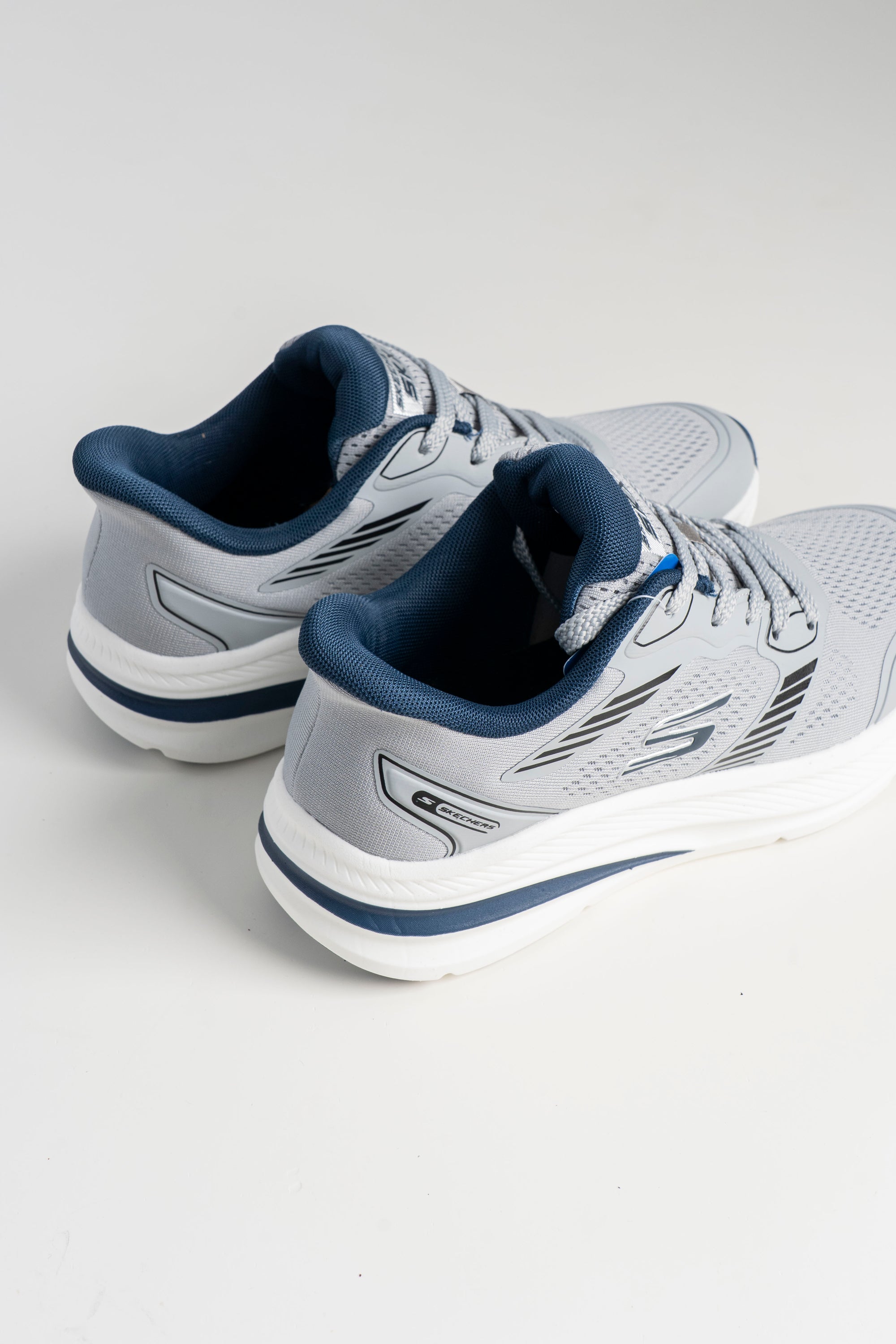 Men's Skechers Grey & Navy Sneakers