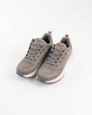 Men's Skechers GO RUN Grey Sneakers with Pink Accents