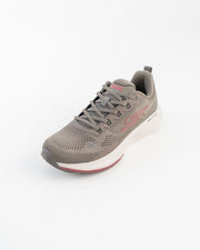 Men's Skechers GO RUN Grey Sneakers with Pink Accents