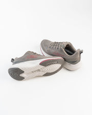 Men's Skechers GO RUN Grey Sneakers with Pink Accents