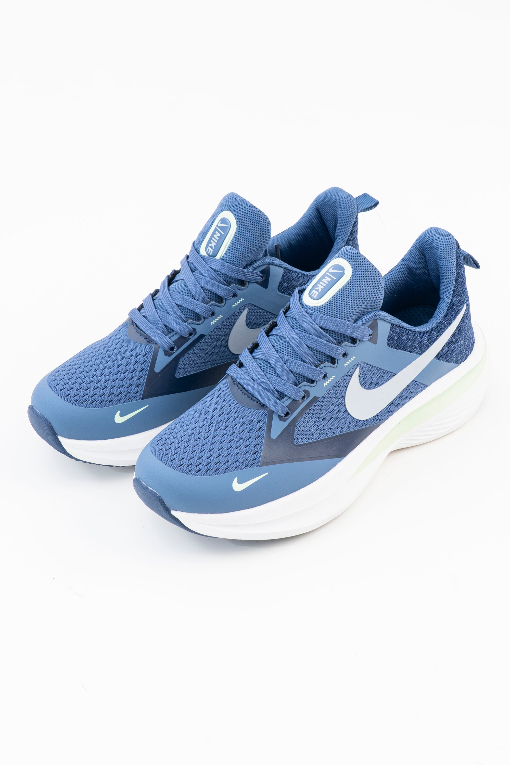 Men's Blue Mesh Running Sneakers