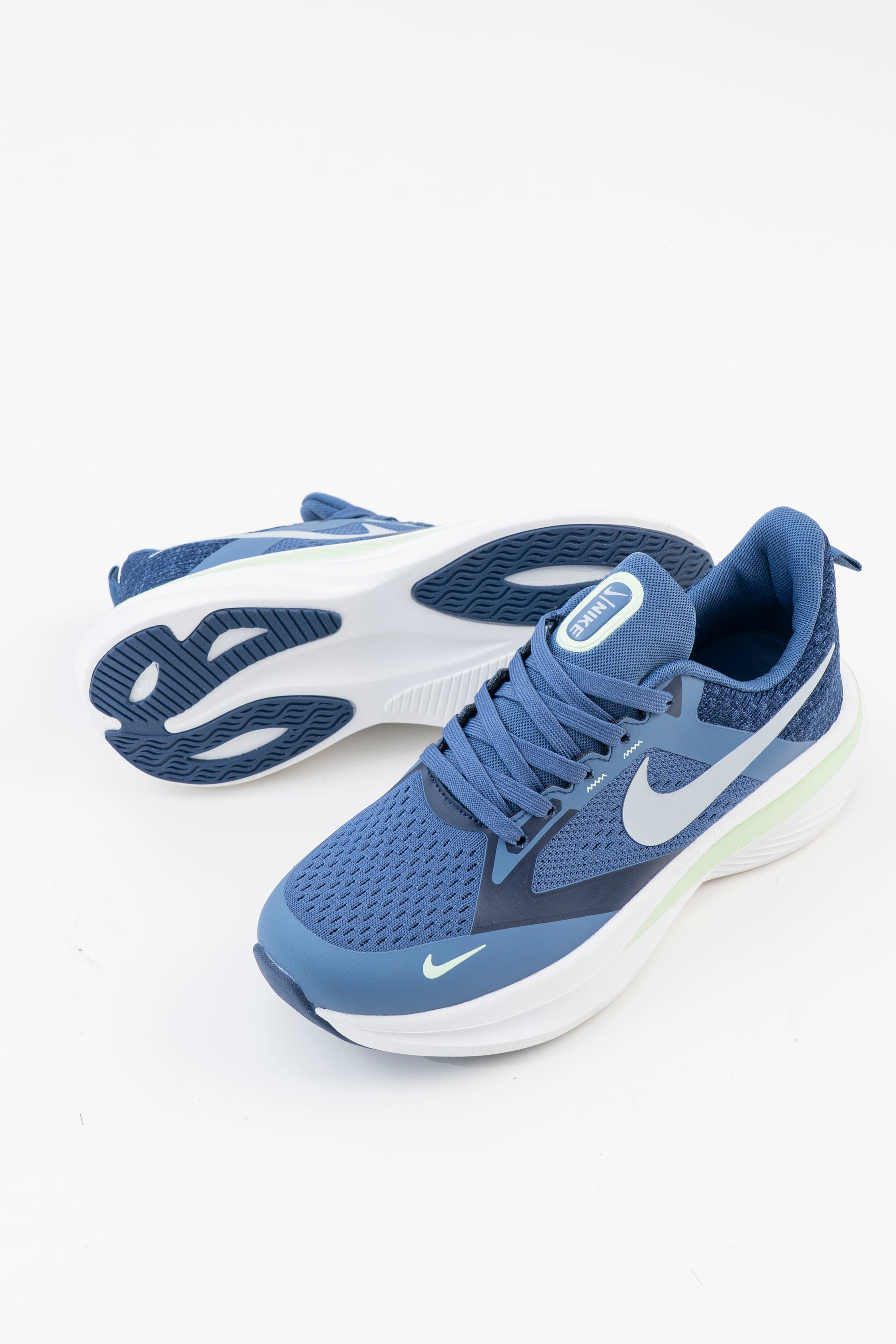 Men's Blue Mesh Running Sneakers