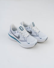 Men's White & Grey Mesh Running Sneakers