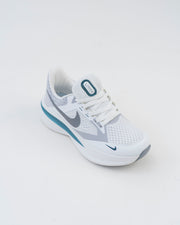 Men's White & Grey Mesh Running Sneakers