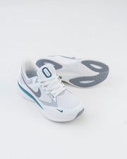 Men's White & Grey Mesh Running Sneakers