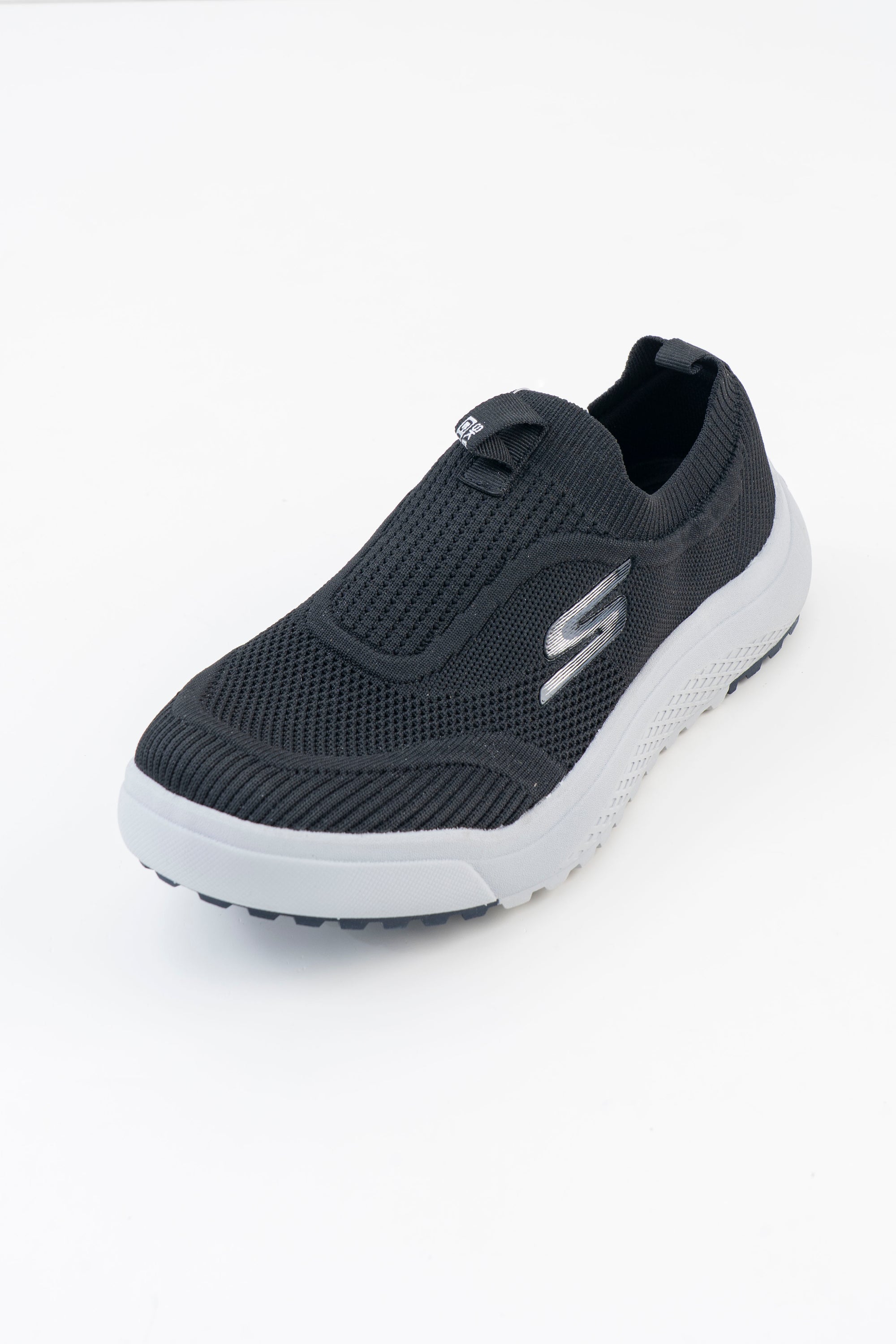Men's Skechers Black Knit Slip-On Sneakers
