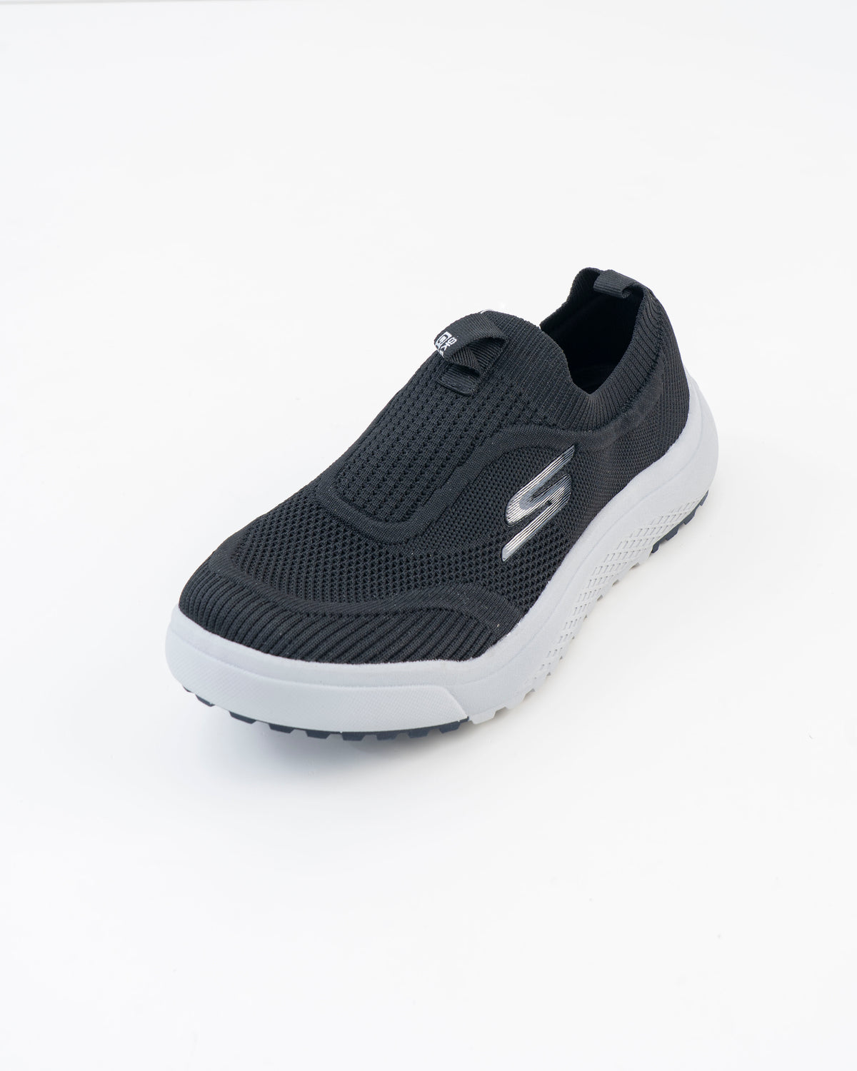 Men's Skechers Black Knit Slip-On Sneakers