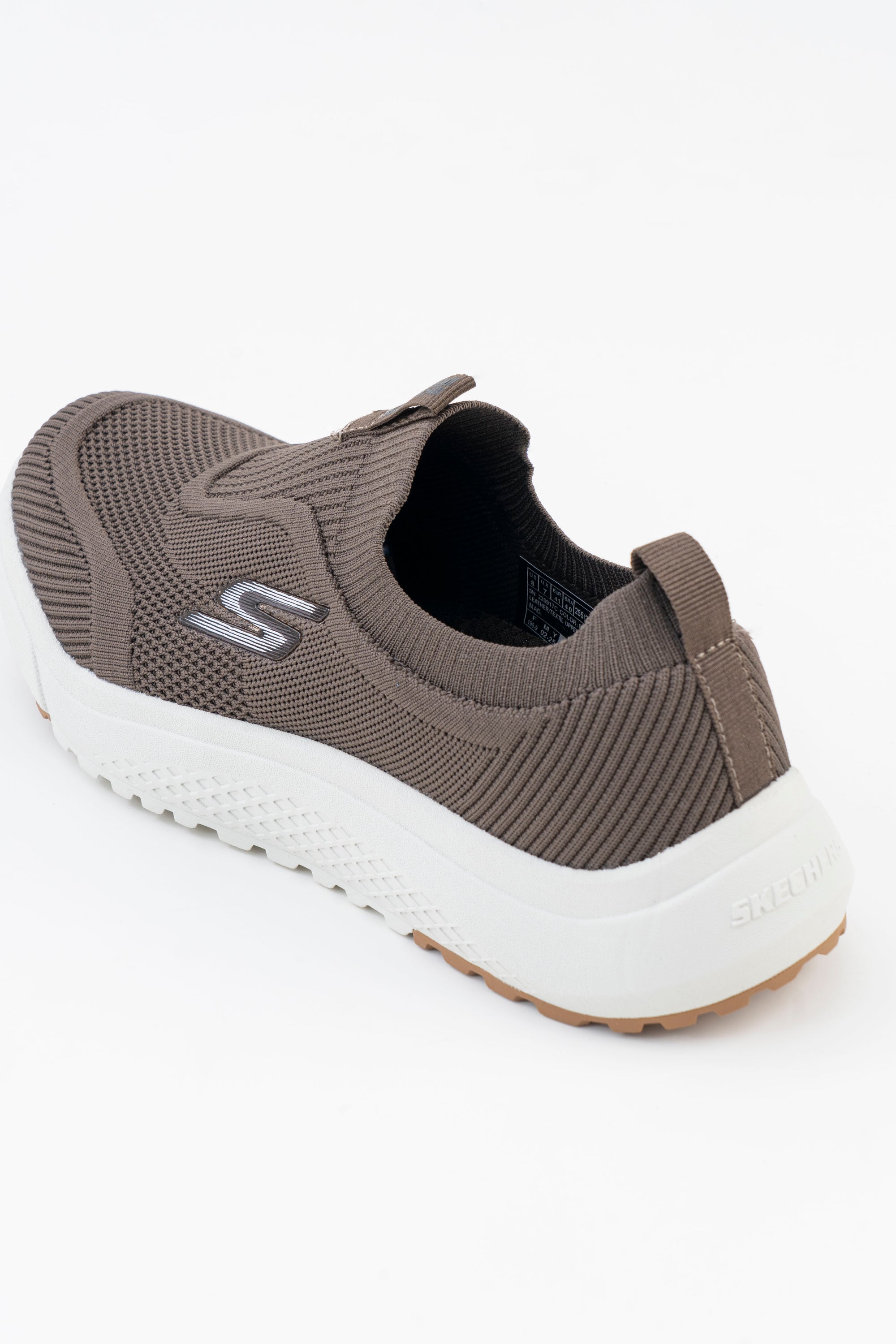 Men's Skechers Taupe Slip-On Sneakers