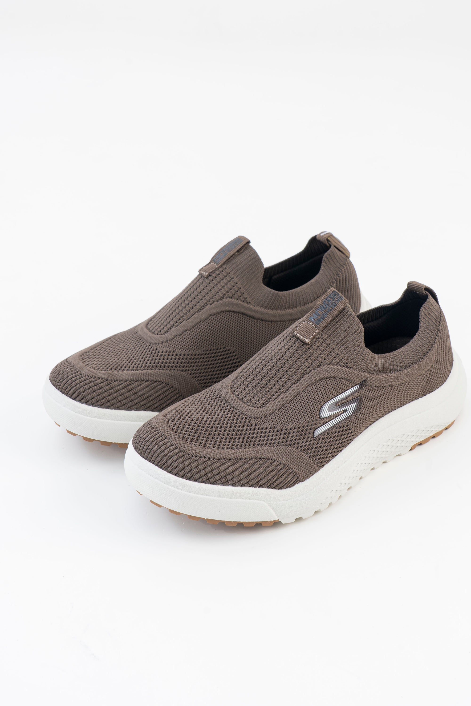Men's Skechers Taupe Slip-On Sneakers