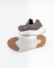Men's Skechers Taupe Knit Slip-On Sneakers