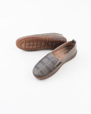 Perforated Comfort Loafer Ladies - Olive