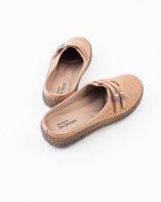 Buckle Strap Half Shoe Ladies - Beige