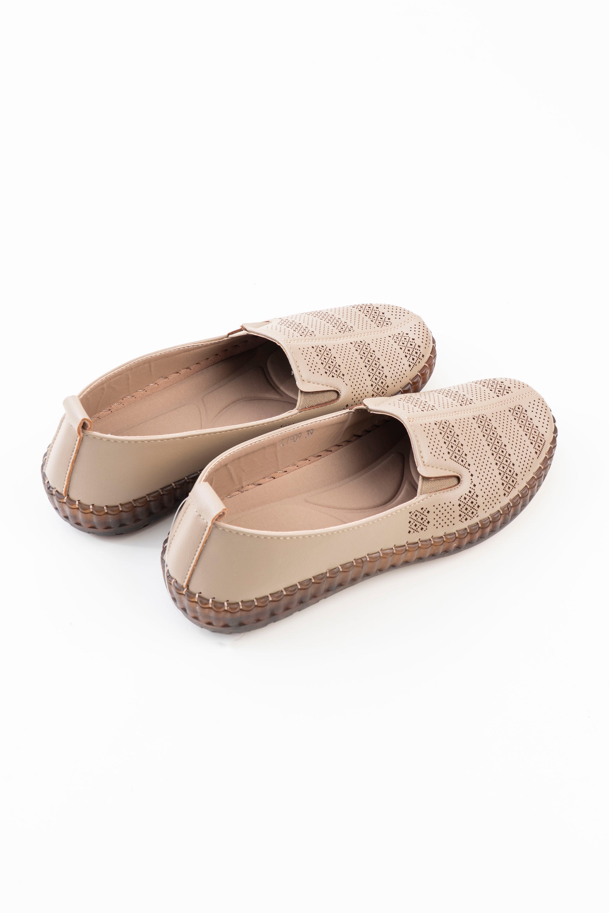 Perforated Comfort Loafer Ladies - Khaki