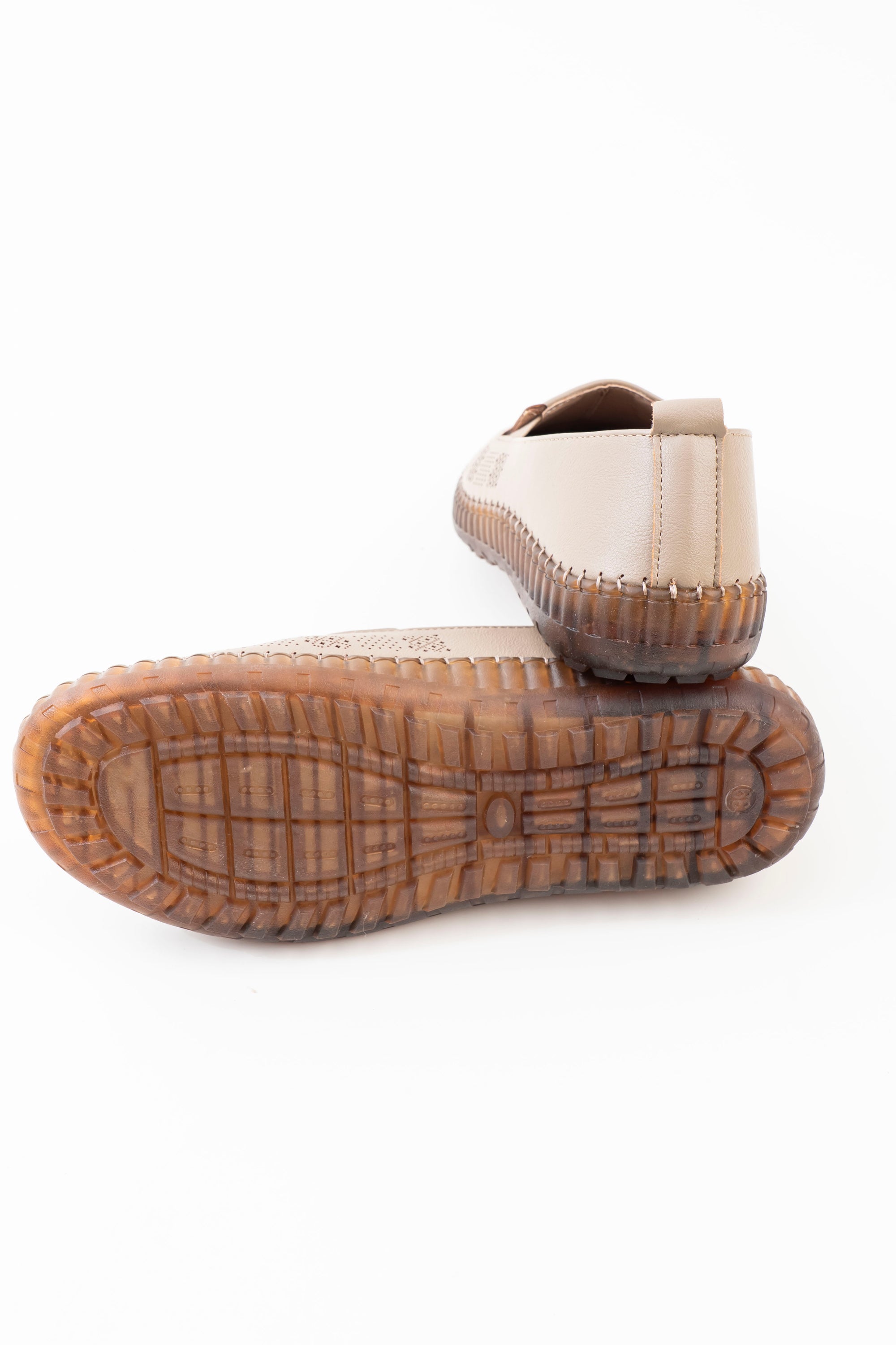 Perforated Comfort Loafer Ladies - Khaki