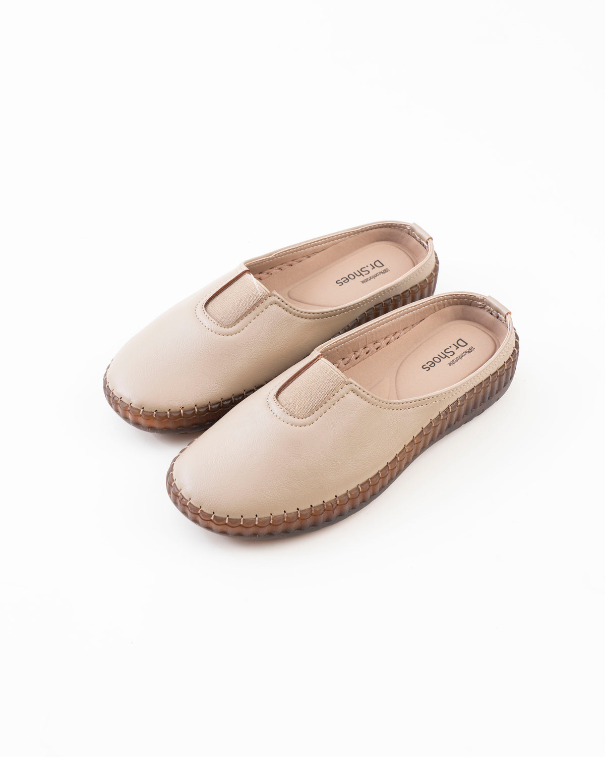 Slip-On Comfort Half Shoe Ladies - Khaki