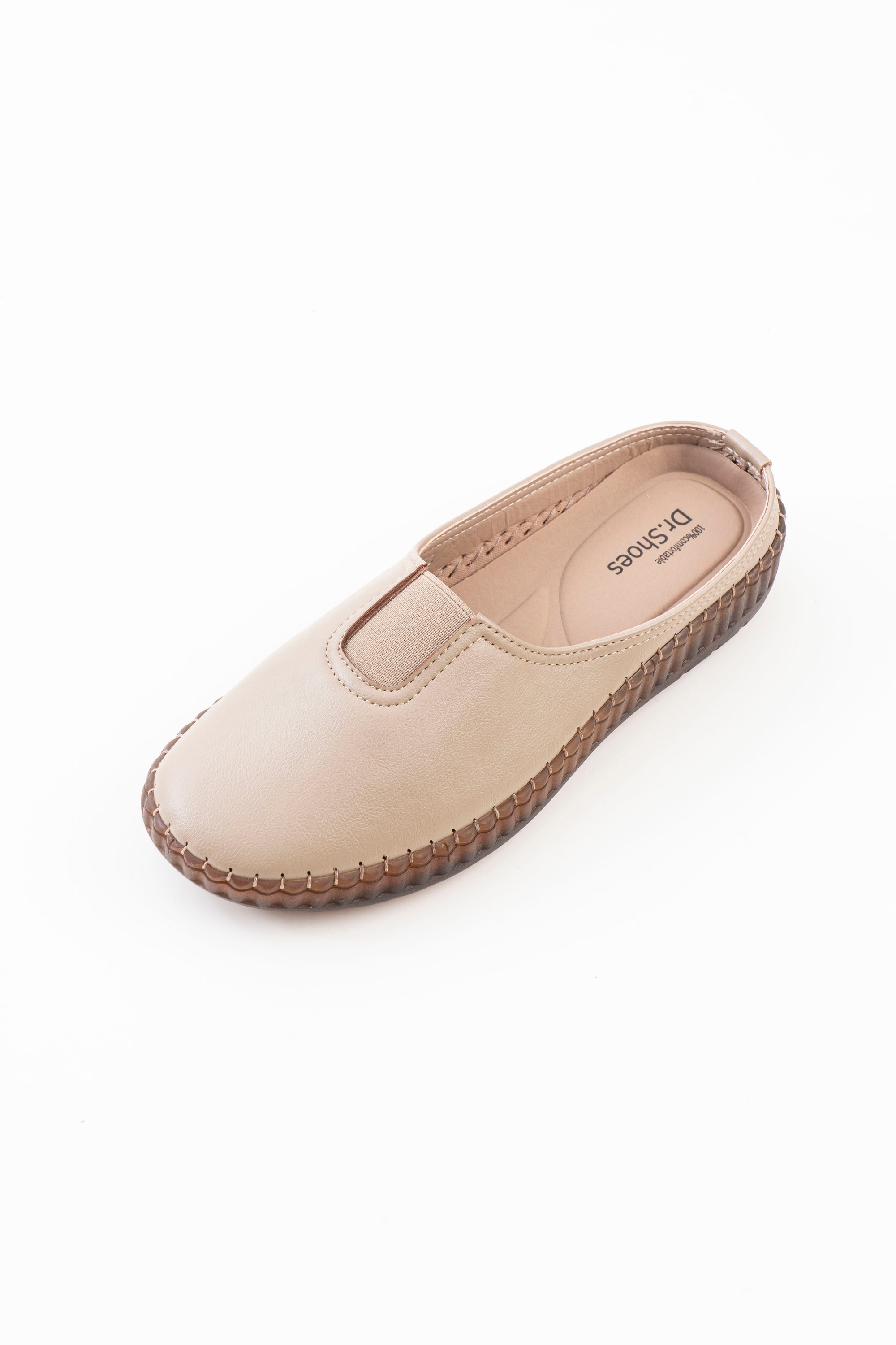 Slip-On Comfort Half Shoe Ladies - Khaki