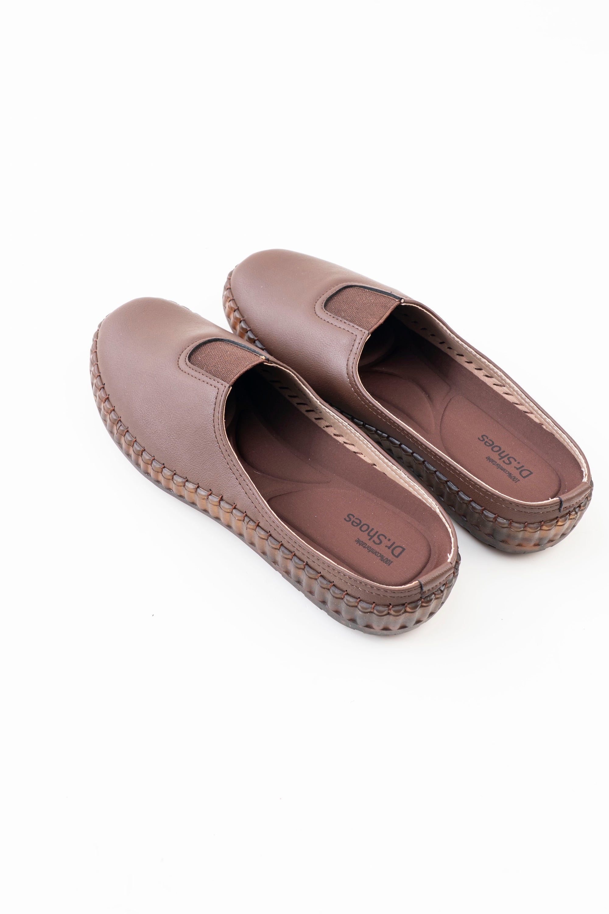 Slip-On Comfort Half Shoe Ladies - Brown