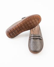Buckle Strap Half Shoe Ladies - Olive