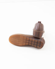 Perforated Wedge Comfort Flat Ladies - Coffee
