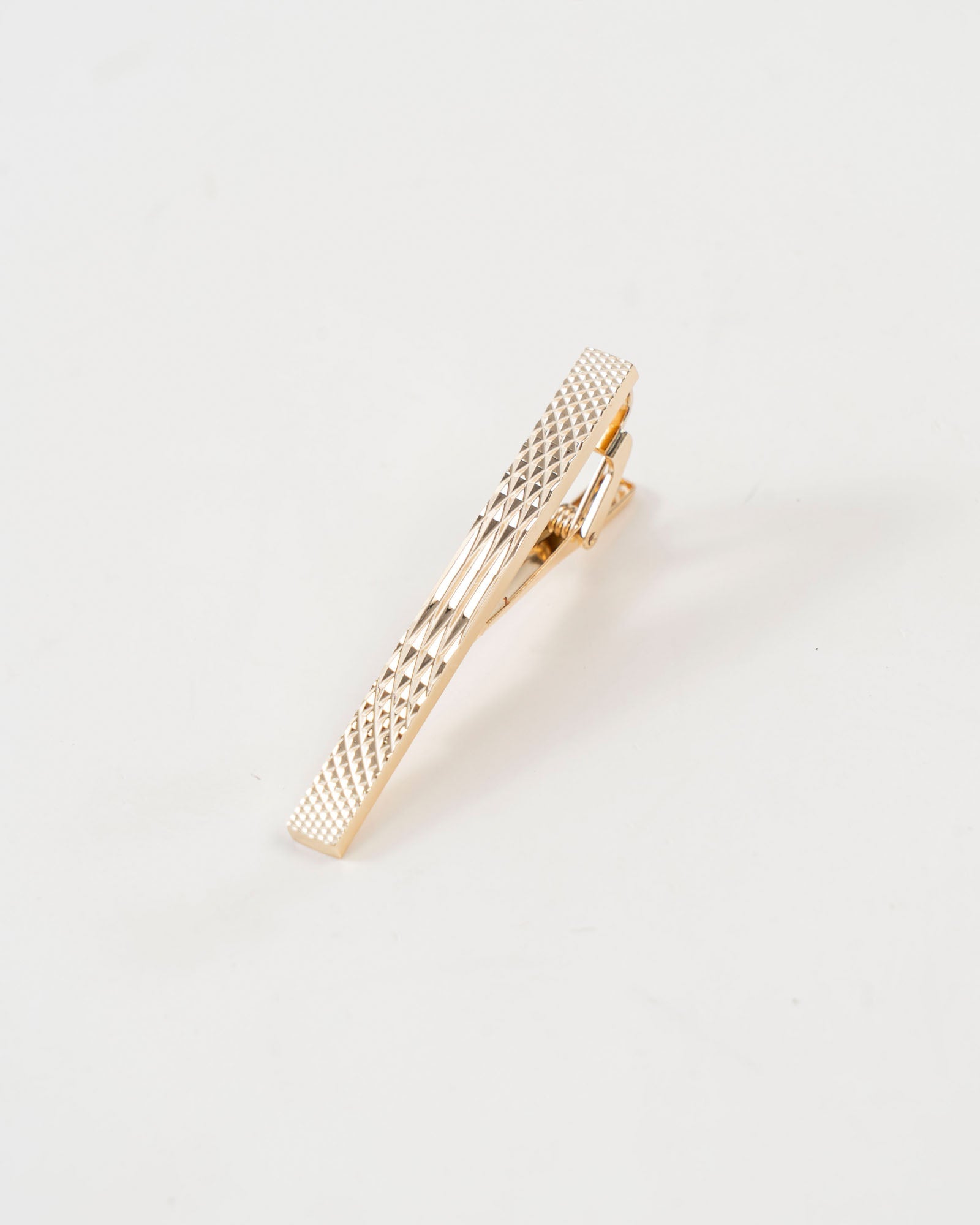 Diamond Textured Tie Clip