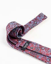Maroon Paisley Patterned Tie Set