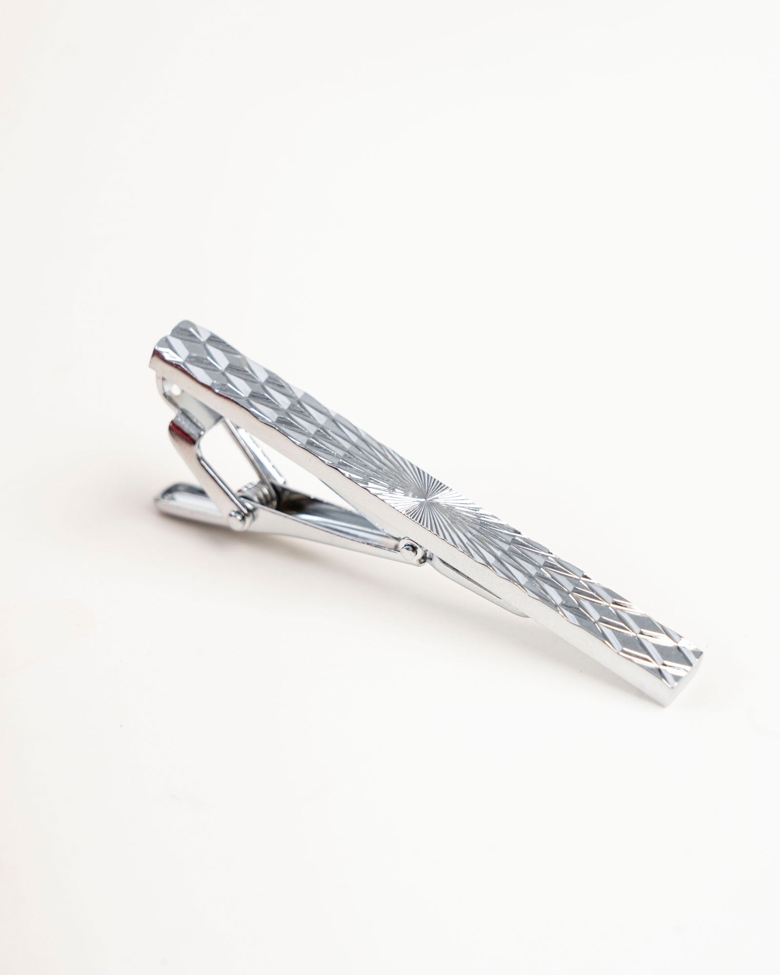 Black Line Gold-Tone Tie Clip