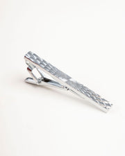 Black Line Gold-Tone Tie Clip