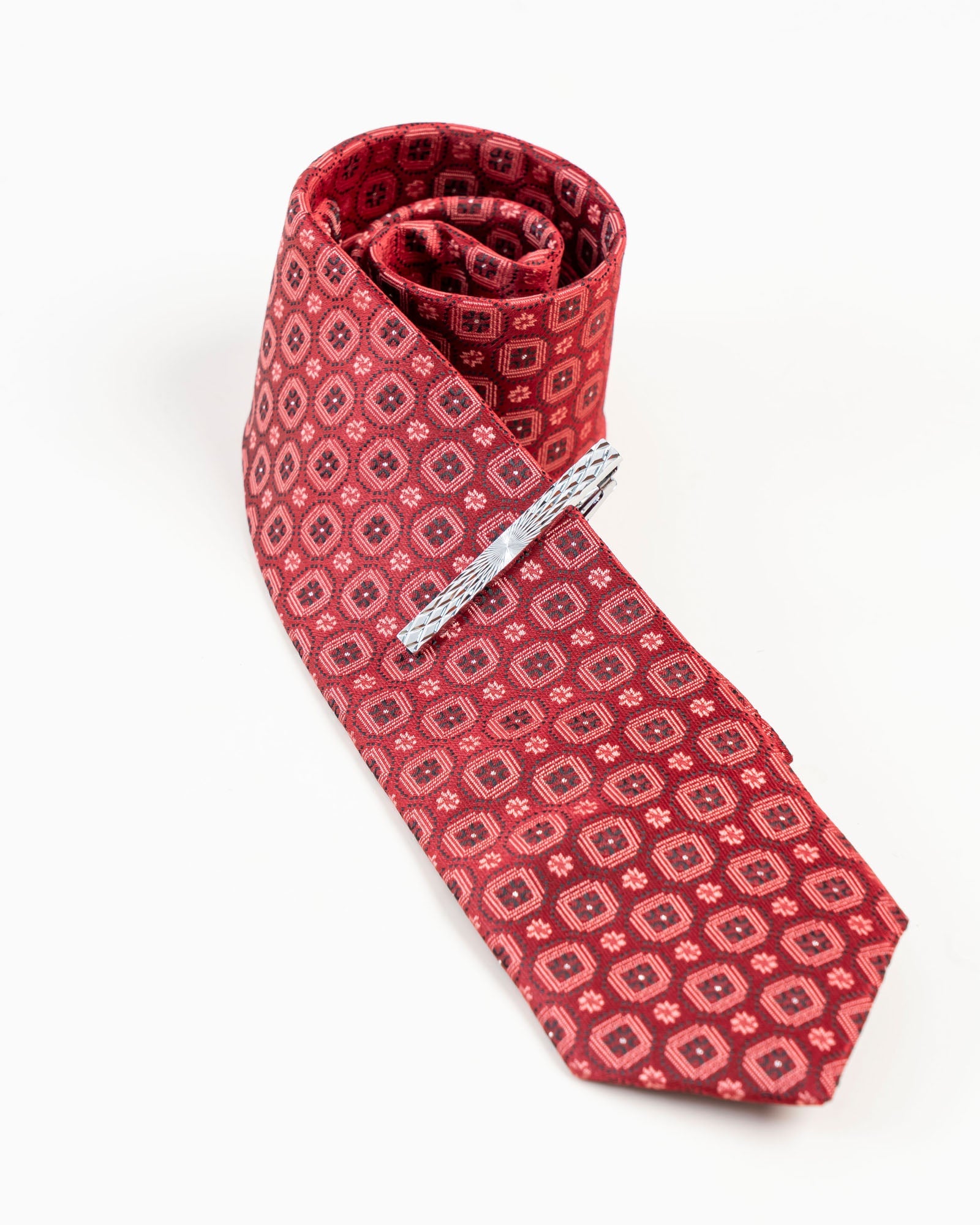 Black Line Gold-Tone Tie Clip